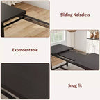 Table de salle à manger extensible COZONY 47,2463 pouces pour 4-6 personnes, table en bois industrielle avec 2 bancs, petits espaces