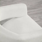 Chaise de salle à manger moderne Spruce&Spring avec roulettes et dossier ajouré