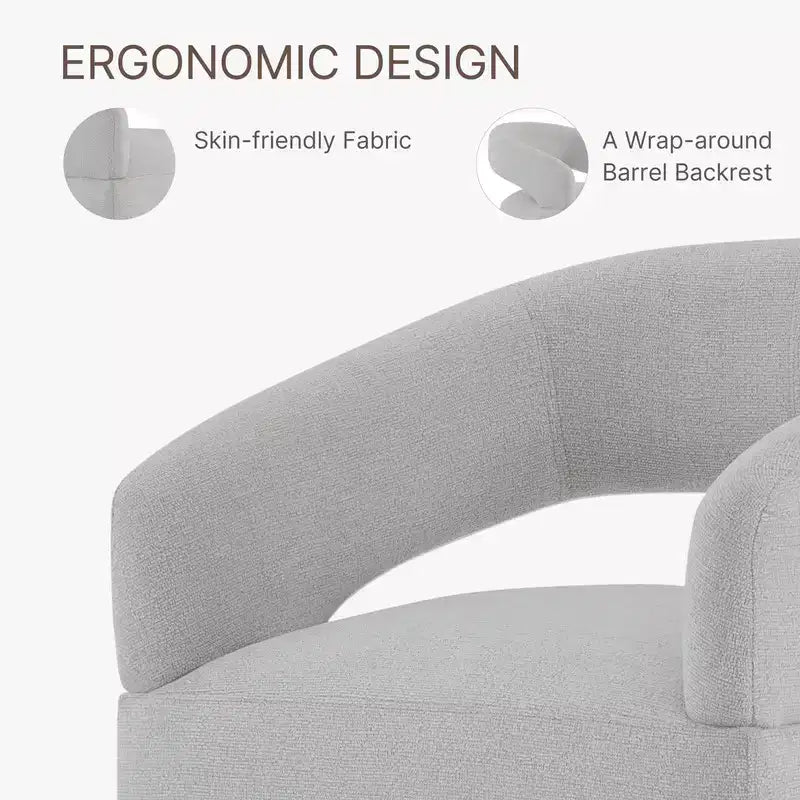 Chaise de salle à manger moderne Spruce&Spring avec roulettes et dossier ajouré