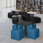 Regency, Jean Pouf carré en vinyle (lot de 4)