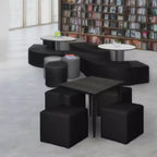 Regency, Jean Pouf carré en vinyle (lot de 4)