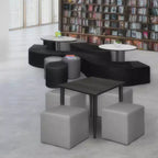 Regency, Jean Pouf carré en vinyle (lot de 4)