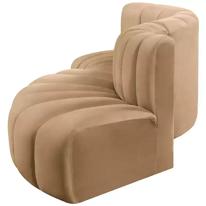 Meridian Furniture, Canapé modulable Arc en velours