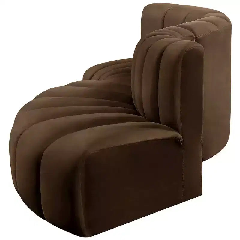 Meridian Furniture, Canapé modulable Arc en velours