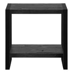 Table d'appoint avec étagère HomeRoots 24 noire