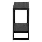Table d'appoint avec étagère HomeRoots 24 noire