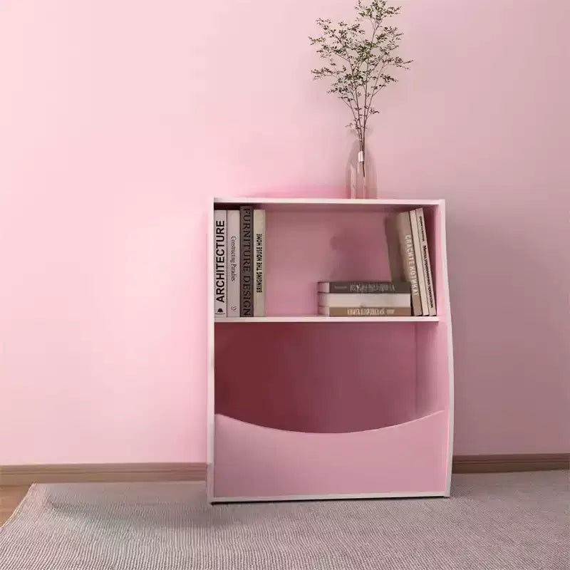 Étagère à livres et meuble de rangement pour jouets, organisateur de jouets pour salle de jeux, meuble de rangement à jouets en bois à 2 niveaux pour chambres d'enfants, salon, chambre à coucher