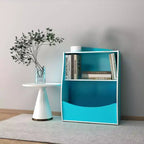 Étagère à livres et meuble de rangement pour jouets, organisateur de jouets pour salle de jeux, meuble de rangement à jouets en bois à 2 niveaux pour chambres d'enfants, salon, chambre à coucher