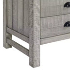 Table de chevet en bois Alaterre Furniture Windsor à 2 tiroirs avec étagère ouverte Table de chevet rustique vieillie avec glissières métalliques pour chambre d'enfant