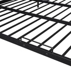 Lit superposé métallique Full XL sur Queen, convertible en 2 lits séparés, cadre de lit en fer robuste pour enfants et adolescents