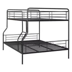 Lit superposé métallique Full XL sur Queen, convertible en 2 lits séparés, cadre de lit en fer robuste pour enfants et adolescents