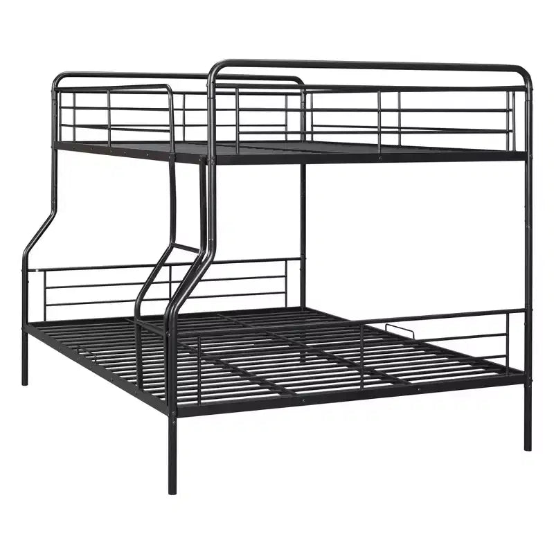 Lit superposé métallique Full XL sur Queen, convertible en 2 lits séparés, cadre de lit en fer robuste pour enfants et adolescents