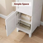 GustoWave Armoire de rangement avec portes, armoire en bois de 72 po avec tringle de suspension, armoire de rangement étroite et haute avec étagères réglables