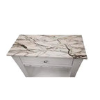Kings Brand Hiland Meuble Bar Range-Bouteilles Avec Supports À Verres Et Tiroir, Noir ou Blanc