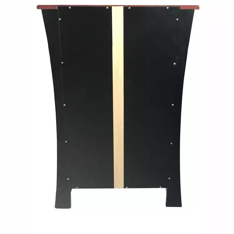 Kings Brand Hiland Meuble Bar Range-Bouteilles Avec Supports À Verres Et Tiroir, Noir ou Blanc