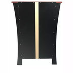Kings Brand Hiland Meuble Bar Range-Bouteilles Avec Supports À Verres Et Tiroir, Noir ou Blanc