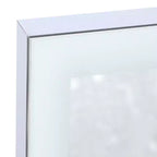 Miroir mural Whisen avec cadre en aluminium et contrôle tactile dimmable, anti-buée, 48x32 - Argent