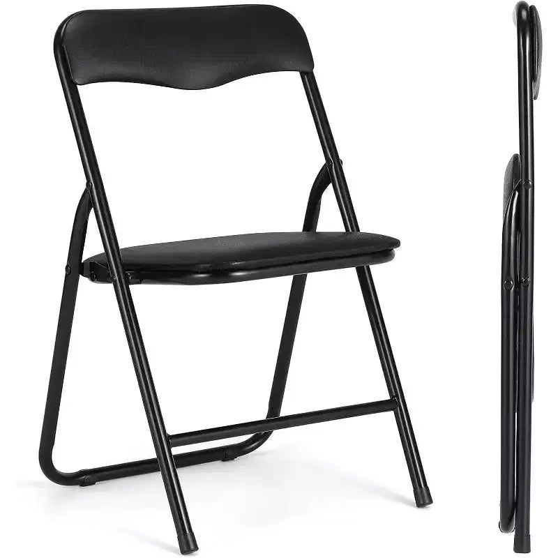 Ensemble Table et Chaises Pliantes COZONY, Table d'Activités Pliable Rembourrée avec 2 Chaises, Structure Métallique Portable