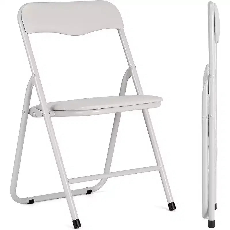 Ensemble Table et Chaises Pliantes COZONY, Table d'Activités Pliable Rembourrée avec 2 Chaises, Structure Métallique Portable