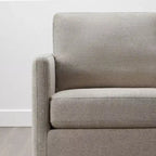 Fauteuil d'appoint pivotant moderne Spruce&Spring avec accoudoirs