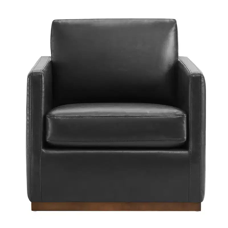 Fauteuil d'appoint pivotant moderne Spruce&Spring avec accoudoirs
