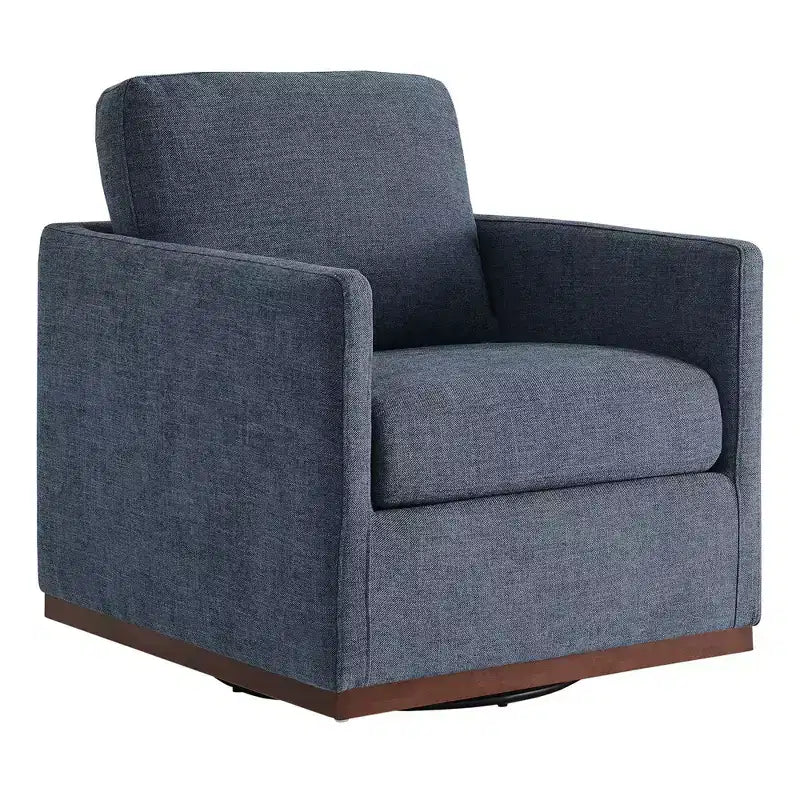 Fauteuil d'appoint pivotant moderne Spruce&Spring avec accoudoirs