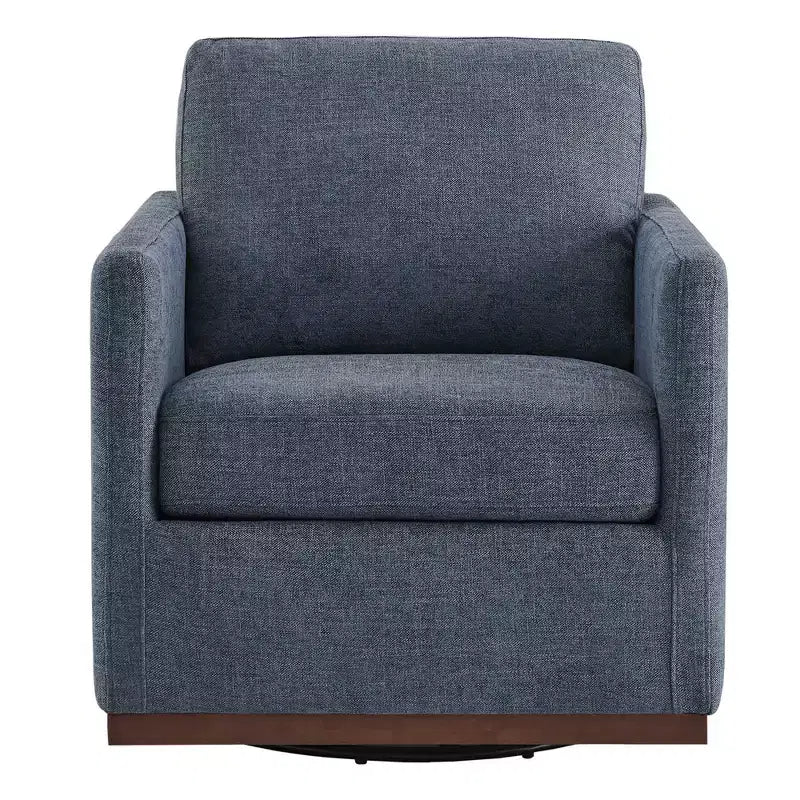 Fauteuil d'appoint pivotant moderne Spruce&Spring avec accoudoirs