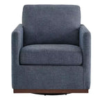 Fauteuil d'appoint pivotant moderne Spruce&Spring avec accoudoirs