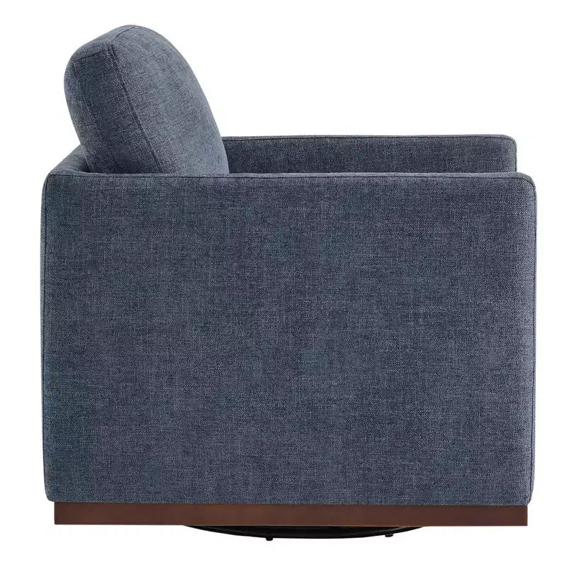 Fauteuil d'appoint pivotant moderne Spruce&Spring avec accoudoirs