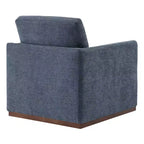 Fauteuil d'appoint pivotant moderne Spruce&Spring avec accoudoirs