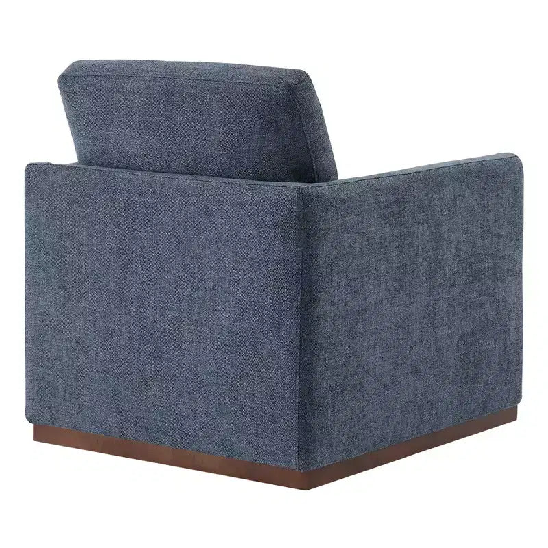Fauteuil d'appoint pivotant moderne Spruce&Spring avec accoudoirs