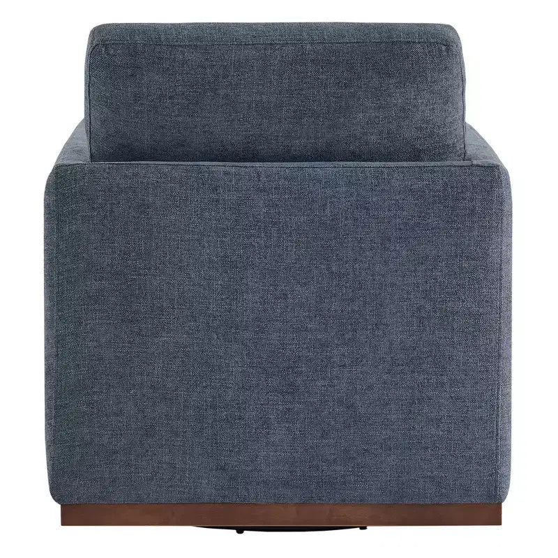 Fauteuil d'appoint pivotant moderne Spruce&Spring avec accoudoirs