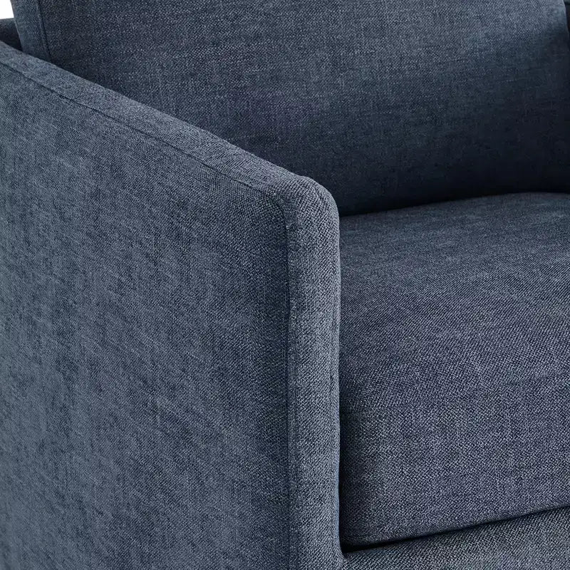 Fauteuil d'appoint pivotant moderne Spruce&Spring avec accoudoirs