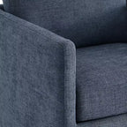 Fauteuil d'appoint pivotant moderne Spruce&Spring avec accoudoirs