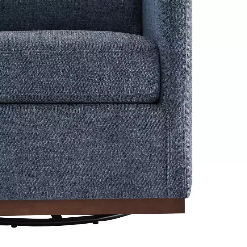 Fauteuil d'appoint pivotant moderne Spruce&Spring avec accoudoirs