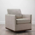 Fauteuil d'appoint pivotant moderne Spruce&Spring avec accoudoirs
