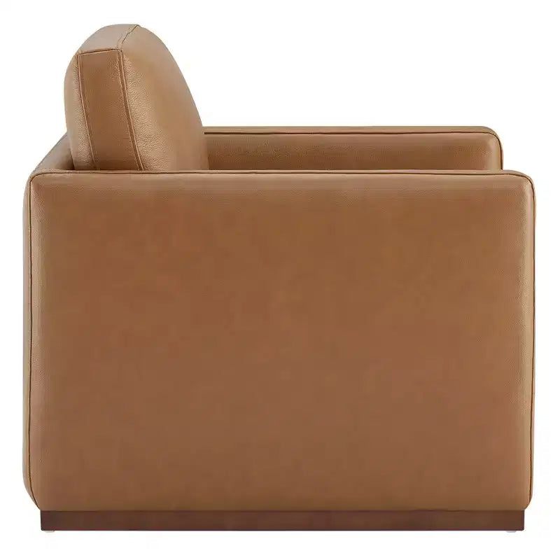 Fauteuil d'appoint pivotant moderne Spruce&Spring avec accoudoirs