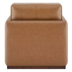 Fauteuil d'appoint pivotant moderne Spruce&Spring avec accoudoirs