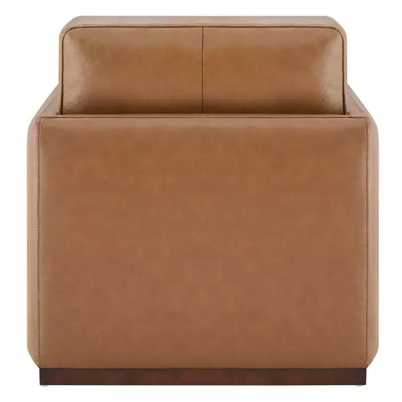 Fauteuil d'appoint pivotant moderne Spruce&Spring avec accoudoirs