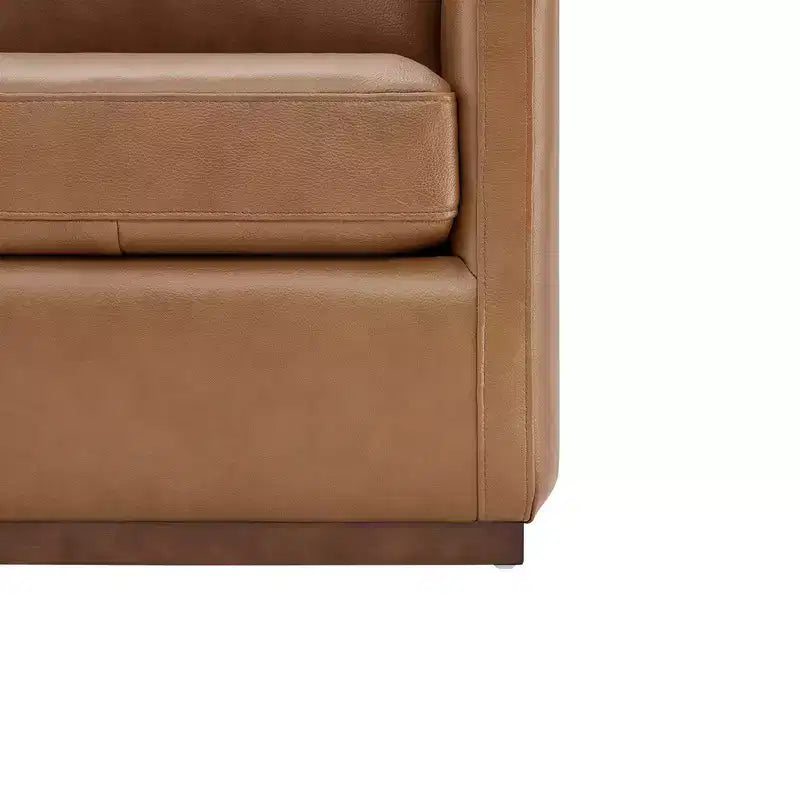 Fauteuil d'appoint pivotant moderne Spruce&Spring avec accoudoirs