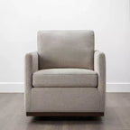 Fauteuil d'appoint pivotant moderne Spruce&Spring avec accoudoirs