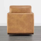 Fauteuil d'appoint pivotant moderne Spruce&Spring avec accoudoirs