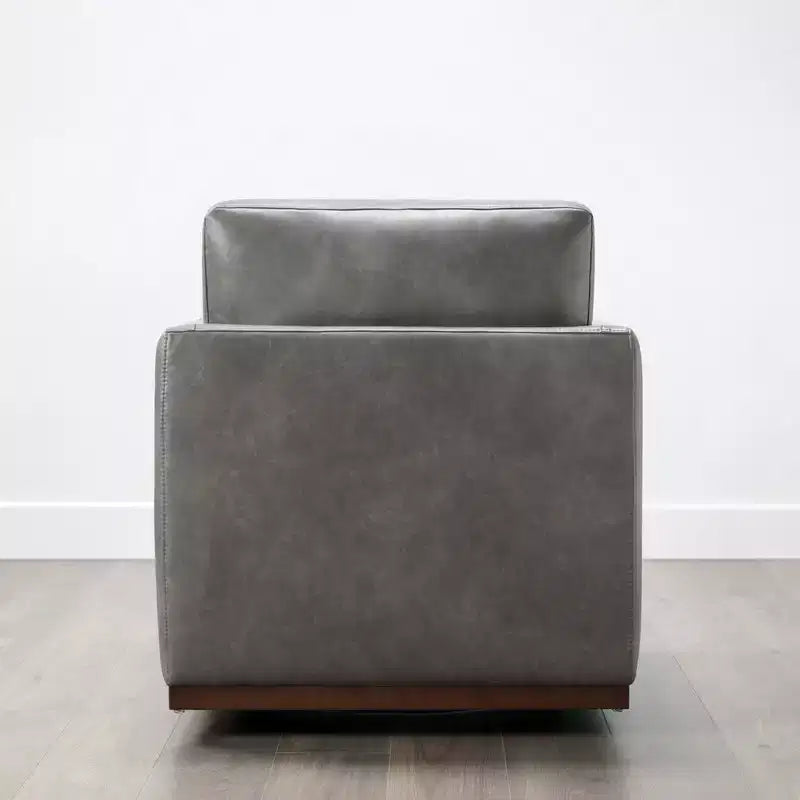 Fauteuil d'appoint pivotant moderne Spruce&Spring avec accoudoirs