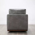 Fauteuil d'appoint pivotant moderne Spruce&Spring avec accoudoirs