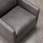 Fauteuil d'appoint pivotant moderne Spruce&Spring avec accoudoirs