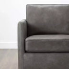 Fauteuil d'appoint pivotant moderne Spruce&Spring avec accoudoirs