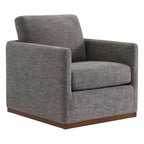 Fauteuil d'appoint pivotant moderne Spruce&Spring avec accoudoirs