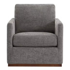 Fauteuil d'appoint pivotant moderne Spruce&Spring avec accoudoirs