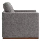 Fauteuil d'appoint pivotant moderne Spruce&Spring avec accoudoirs