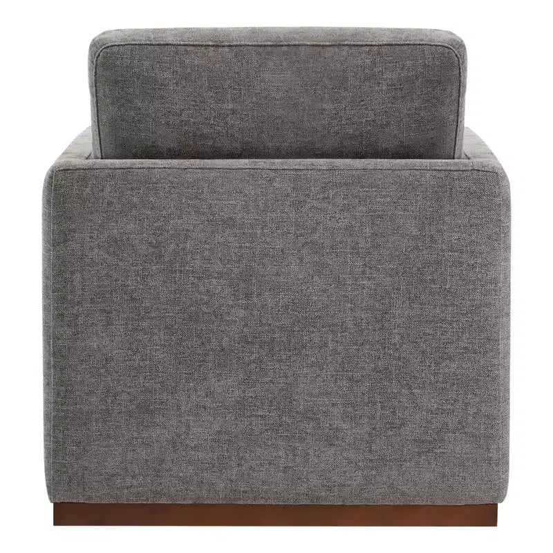 Fauteuil d'appoint pivotant moderne Spruce&Spring avec accoudoirs